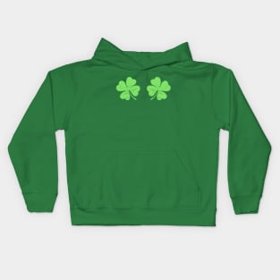 Lucky Irish Shamrocks Boobs Kids Hoodie